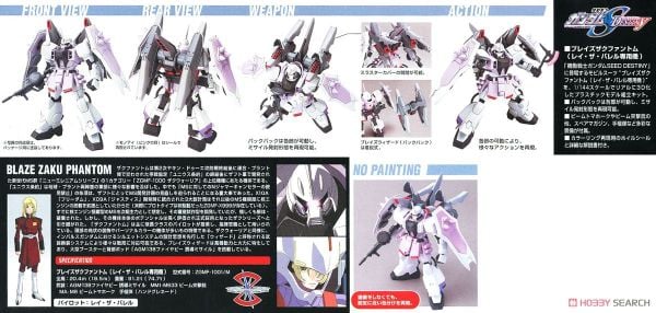 HG SEED 1/144 BLAZE ZAKU PHANTOM - REY ZA BURREL CUSTOM
