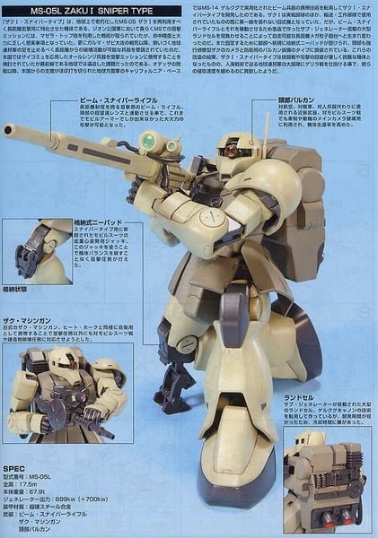 1/144 HGUC ZAKU I SNIPER TYPE