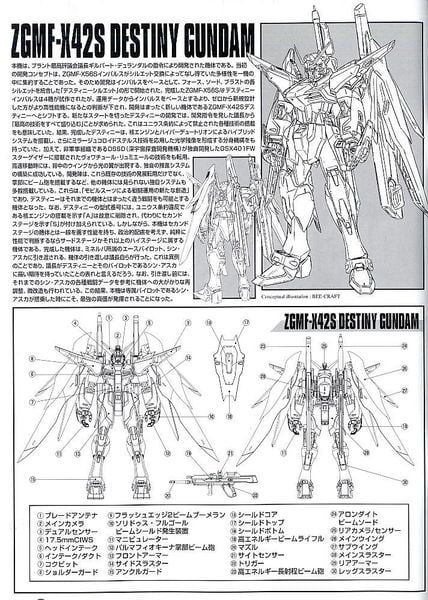 MG 1/100 ZGMF-X42S Destiny Gundam