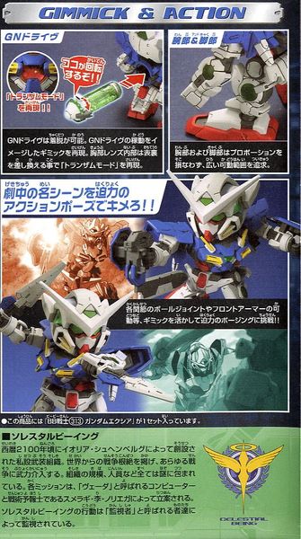 Bandai Hobby Gundam 00 – BB#313 Gundam Exia SD Model Kit – No Glue Needed, Easy Build & Paint