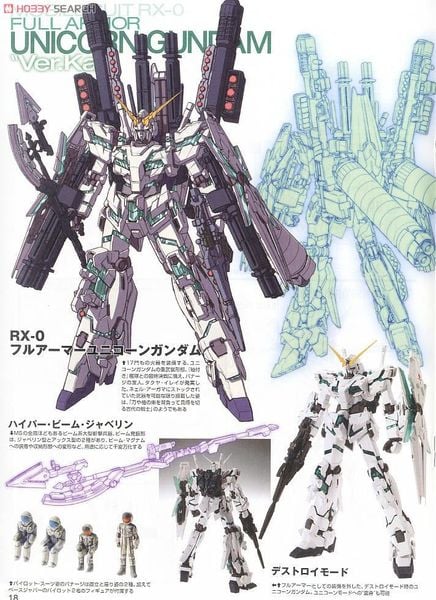 MG 1/100 RX-0 FULL ARMOR UNICORN GUNDAM VER KA