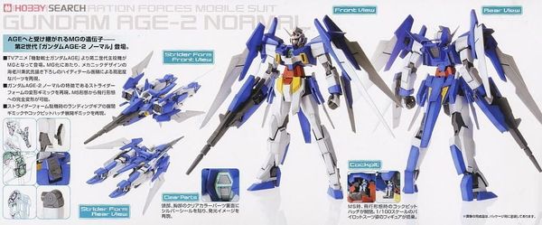 MG 1/100 GUNDAM AGE-2 / AGE 2 NORMAL