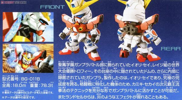 SD BB 396 BUILD BURNING GUNDAM