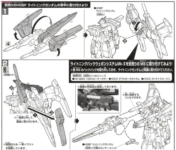 HGBC 1/144 LIGHTNING BACK WEAPON SYSTEM Mk-2