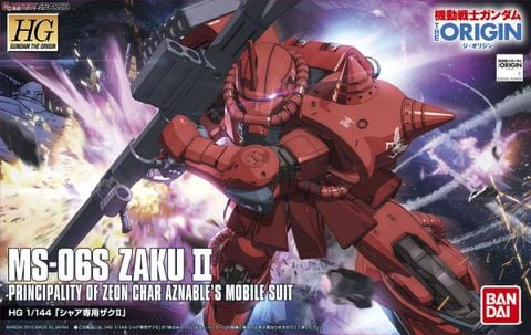 HG GTO 1/144 MS-06S Zaku II - Char Aznable Custom