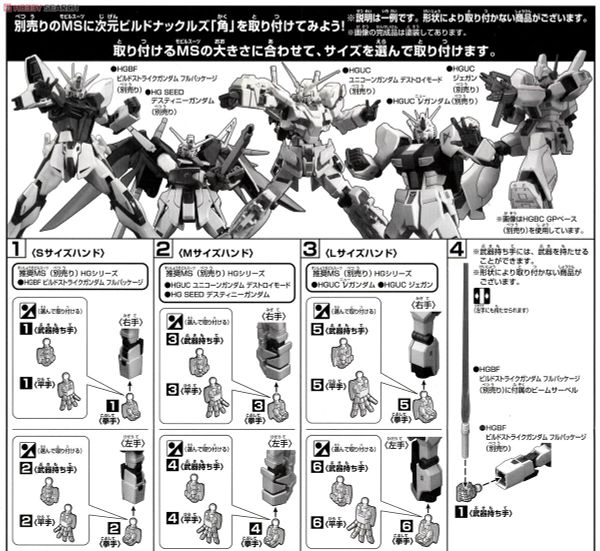 HG BC 1/144 JIGEN BUILD KNUCKLES - KAKU