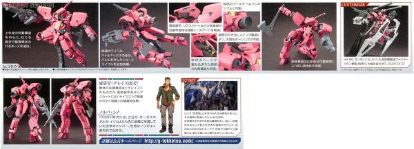 HG IBO 1/144 RYUSEI-GO / GRAZE CUSTOM 2
