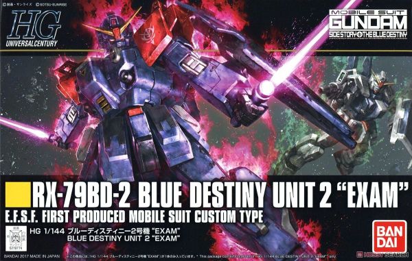 HG UC 1/144 BLUE DESTINY UNIT 2 EXAM