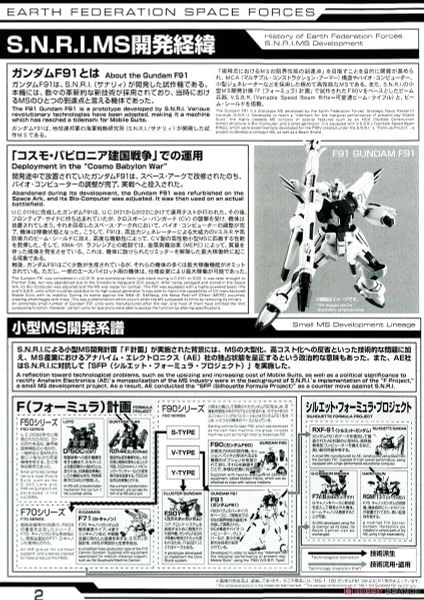 MG 1/100 Gundam F91 Ver.2.0