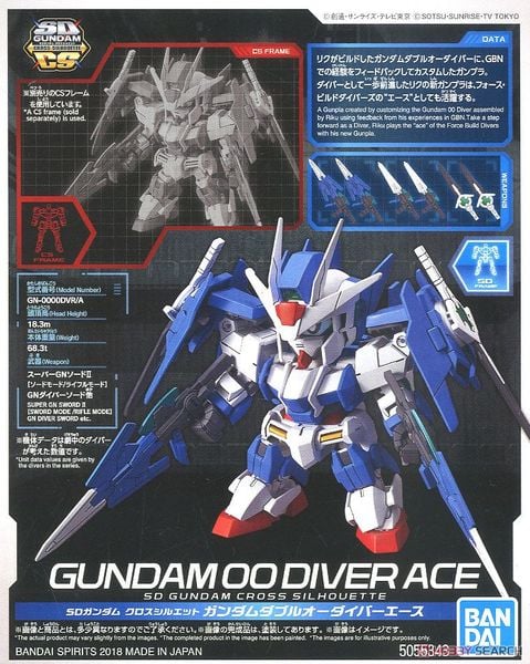 SD CS GUNDAM CROSS SILHOUETTE GUNDAM 00 DIVER ACE