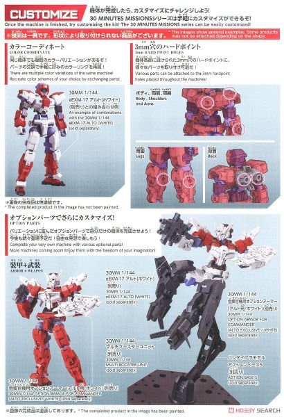 30MM 1/144 eEXM-15 Alto - Red