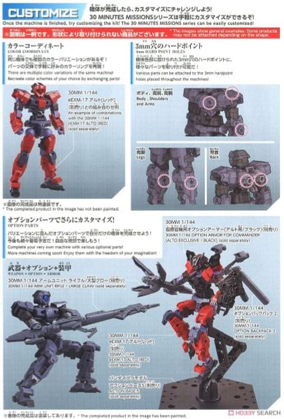 30MM 1/144 eEXM-17 Alto - Dark Gray