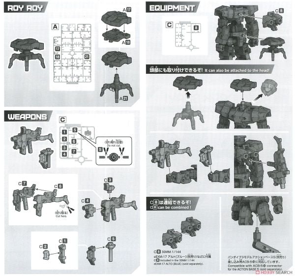 30MM 1/144 eEXM-17 Alto - Dark Gray
