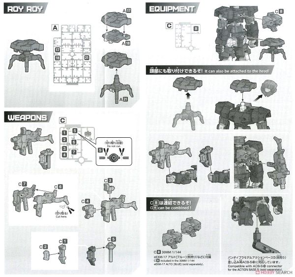 30MM 1/144 eEXM-17 Alto - Black