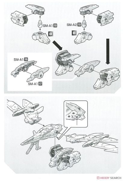 30MM 1/144 Extended Armament Vehicle - Air Fighter Ver - White