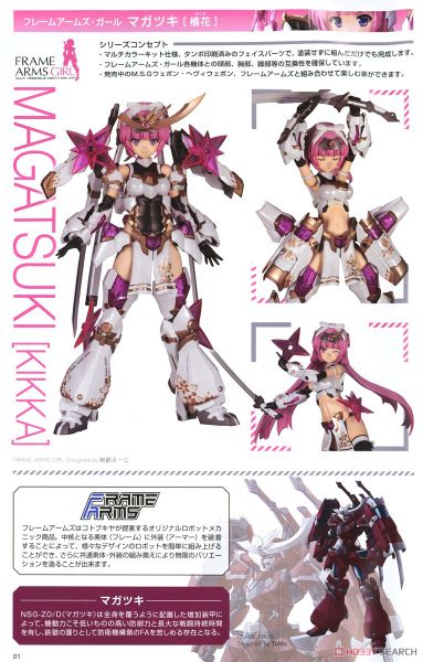 Kotobukiya Frame Arms Girl Magatsuki - Kikka