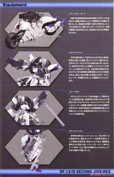 Kotobukiya - Frame Arms - 1/100 RF-12/B Second Jive: RE2