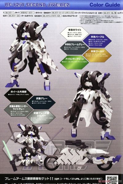 Kotobukiya - Frame Arms - 1/100 RF-12/B Second Jive: RE2