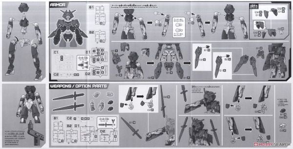 30MM 1/144 EXM-E7f Spinatia - Fencer Type