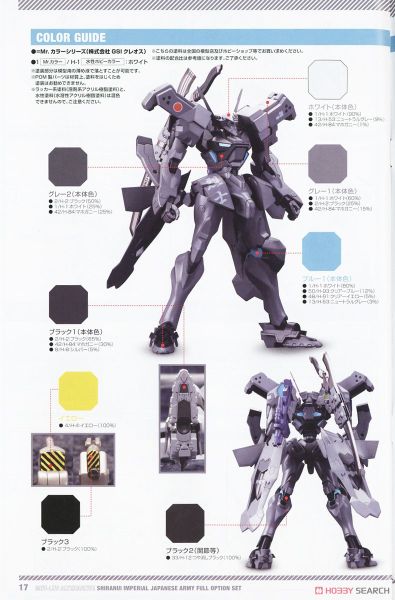 Kotobukiya - Muv-Luv Alternative - Shiranui Imperial Japanese Army Full Option Set