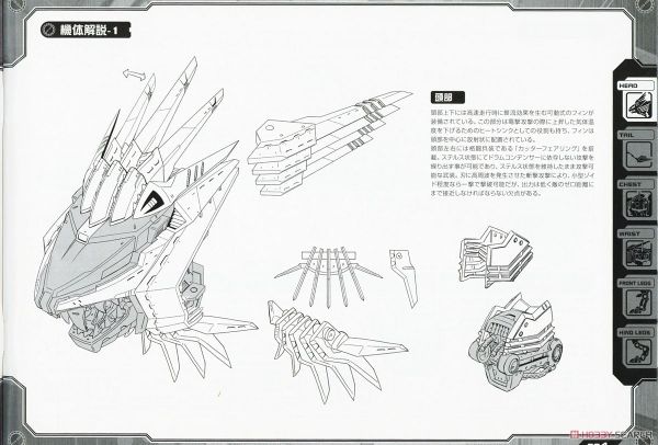 Kotobukiya HMM Zoids 1/72 Liger Zero X