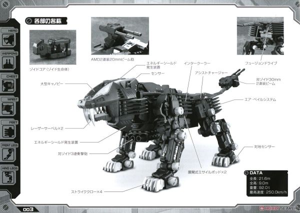 Kotobukiya - Zoids - Shield Liger Marking Plus Ver.