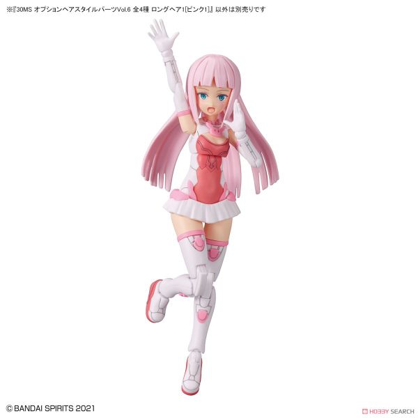 30MS Phụ kiện Option Hair Style Parts Vol 6 - Long Hair 1 - Pink