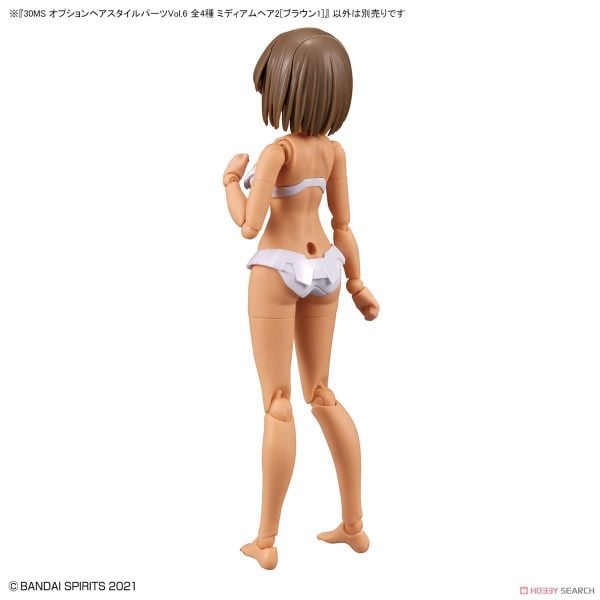 30MS Phụ kiện Option Hair Style Parts Vol 6 - Medium Hair 2 - Brown 1