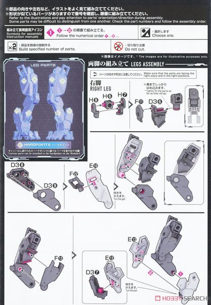 HG 1/72 Phụ kiện AMAIM Warrior at the Borderline Weapon Set 4 Multi Joint Frame
