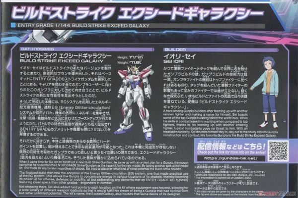 EG ENTRY GRADE 1/144 BUILD STRIKE EXCEED GALAXY GUNDAM