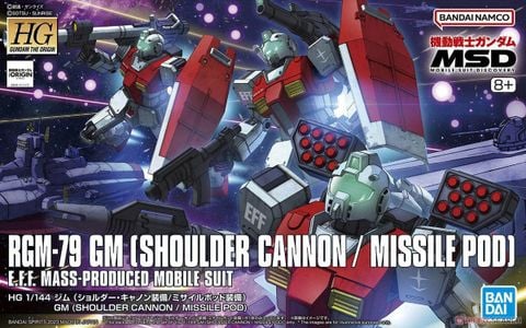 HG GTO 1/144 GM - SHOULDER CANNON / MISSILE POD