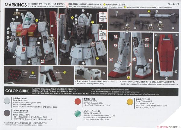 HG GTO 1/144 GM - SHOULDER CANNON / MISSILE POD