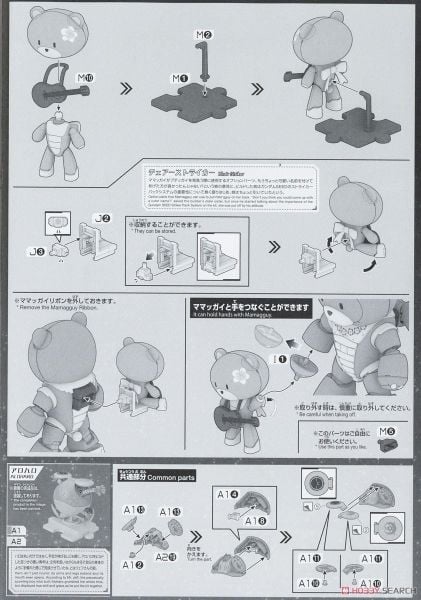 HG 1/144 Beargguy Ohana & Aloharo set