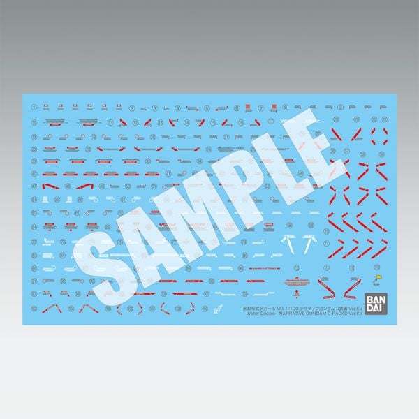 MG 1/100 NARRATIVE GUNDAM C PACKS Ver Ka