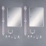ACTION BASE 7 - CLEAR COLOR MIRROR STICKERS SET
