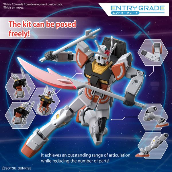 [Pre-order] - Trả hàng 2024 tháng 07 - ENTRY GRADE 1/144 LAH GUNDAM - Giá Order: 195k