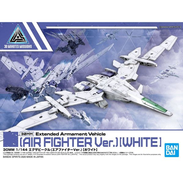 [Pre-order] - Trả hàng 2024 tháng 06 - 30MM 1/144 EXTENDED ARMAMENT VEHICLE - AIR FIGHTER Ver WHITE - Giá Order: 155k