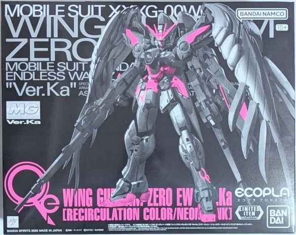 MG 1/100 Gundam Base Limited Wing Gundam Zero EW Ver.Ka - Recirculation Color/Neon Pink