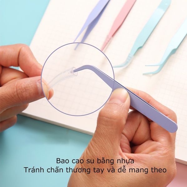 Nhíp gắp hỗ trợ dán sticker cho mô hình - Đầu thẳng - Màu ngẫu nhiên