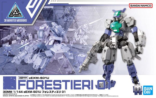 [Pre-order] - 2024 tháng 01 - 30MM 1/144 eEXM-S01U FORESTIERI 01 - Giá Order: 240k