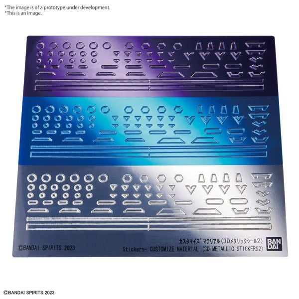 [Pre-order] - Trả hàng 2024 tháng 02 - 30MM CUSTOMIZE MATERIAL - 3D Metallic Sticker 2 - Giá Order: 95k