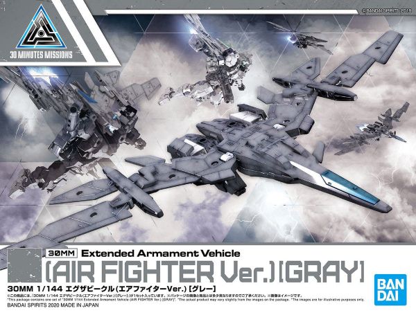 [Pre-order] - 2024 tháng 01 - 30MM 1/144 EXTENDED ARMAMENT VEHICLE - AIR FIGHTER Ver. - GRAY - Giá Order: 170k