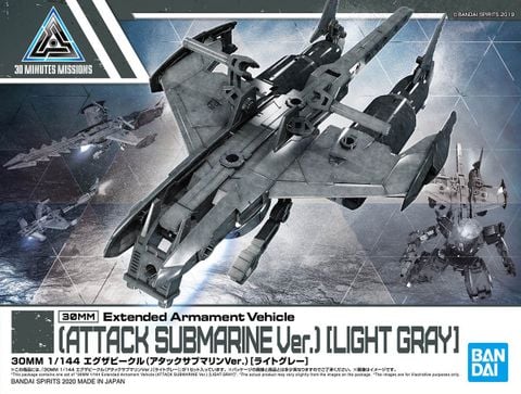 30MM 1/144 Extended Armament Vehicle - Attack Submarine Ver - Light Gray