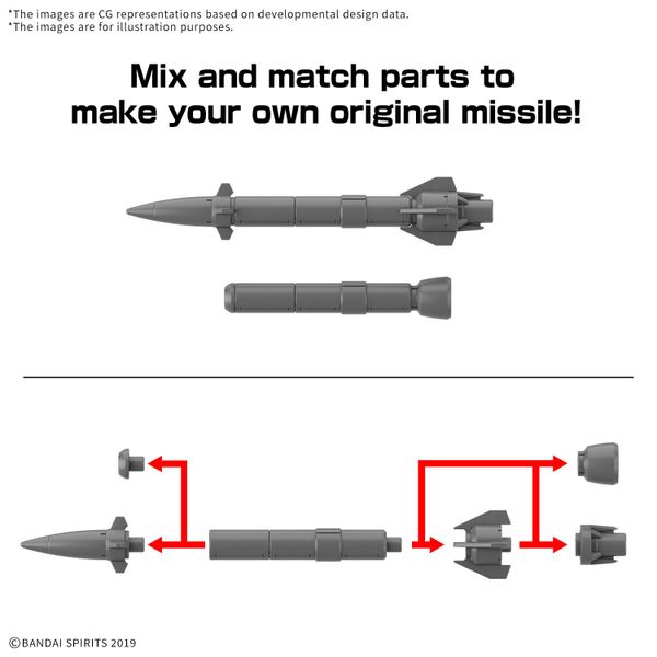 30MM 1/144 Option parts set 21 - Multi Missile 1
