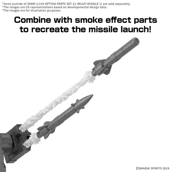 30MM 1/144 Option parts set 21 - Multi Missile 1