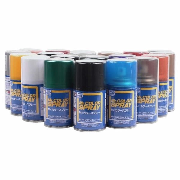 Sơn xịt Mr. ColorSPRAY - Nhiều mầu - Gốc Dung Môi Lacquer