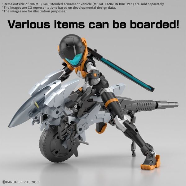 [Pre-order / Đặt trước] 30MM 1/144 EXA Vehicle - Metal Cannon Bike Ver