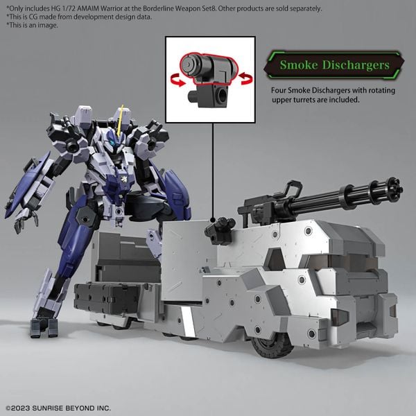 [Pre-order] - Trả hàng 2024 tháng 05 - HG 1/72 Kyoukai Senki AMAIM Warrior at the Borderline Weapon Set 8 - Giá Order: 630k