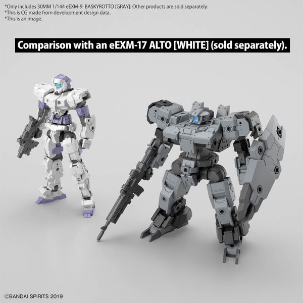 [Pre-order] - Trả hàng 2024 tháng 06 - 30MM 1/144 eEXM-9 BASKYROTTO - GRAY - Giá Order: 285k