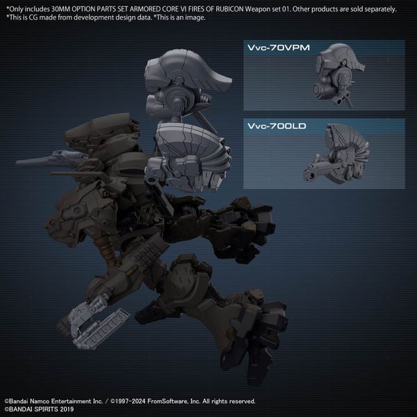 [Pre-order / Đặt trước] 30MM Armored Core VI Fires of Rubicon - Weapon Set 01